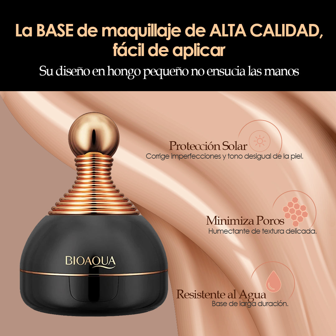 Base de alta cobertura cremosa BIOAQUA LUXURY ✨💁♀️ - Dile Adiós al Envejecimiento prematuro y luce hermosa y sin imperfecciones