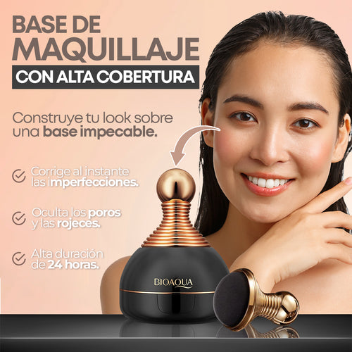 Base de alta cobertura cremosa BIOAQUA LUXURY ✨💁‍♀️ - Dile Adiós al Envejecimiento prematuro y luce hermosa y sin imperfecciones