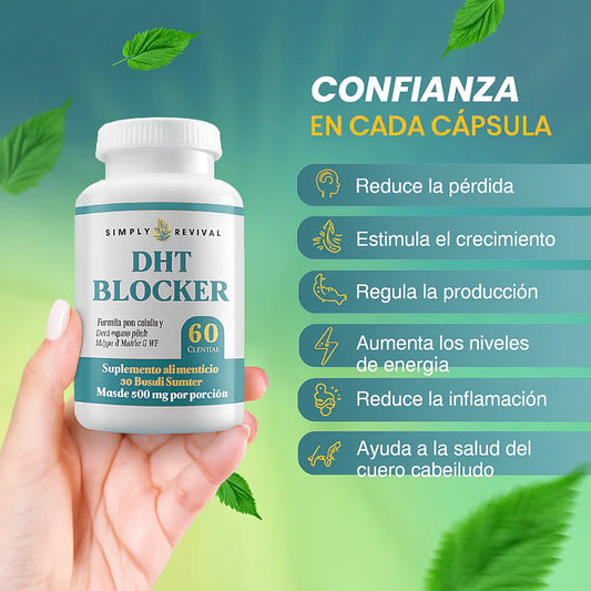 DHT BLOCKER - DETIENE LA CAIDA DEL CABELLO, FORTALECE Y AUMENTA EL CRECIMIENTO SALUDABLE