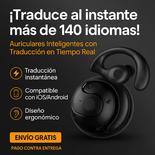 Audífonos traductores - Comunicarte con personas de otros países nunca fue tan fácil Mas de 144 Idiomas en tiempo real